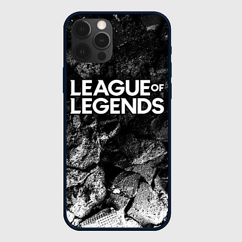 Чехол iPhone 12 Pro Max League of Legends black graphite / 3D-Черный – фото 1