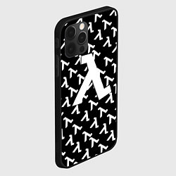 Чехол для iPhone 12 Pro Max Half liife logo pattern, цвет: 3D-черный — фото 2