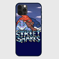 Чехол для iPhone 12 Pro Max Уличные акулы, цвет: 3D-черный
