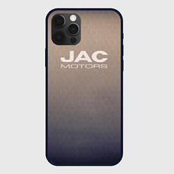 Чехол для iPhone 12 Pro Max Jac motors сине-бежевый, цвет: 3D-черный