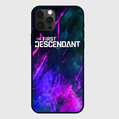 Чехол iPhone 12 Pro Max Texture - The First Descendant / 3D-Черный – фото 1