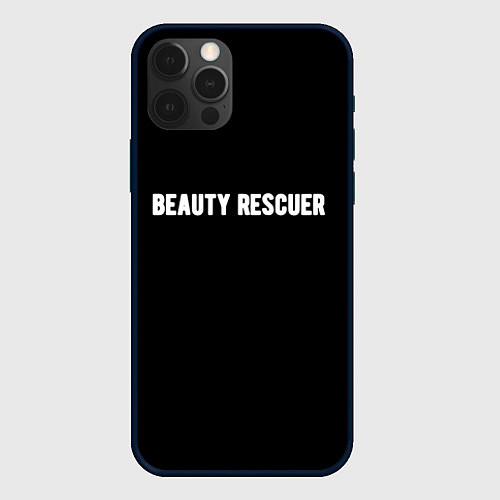 Чехол iPhone 12 Pro Max Beauty rescuer спасатель красоты / 3D-Черный – фото 1