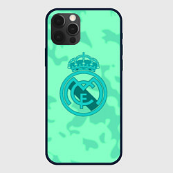 Чехол для iPhone 12 Pro Max Реал Мадрид камуфляж, цвет: 3D-черный