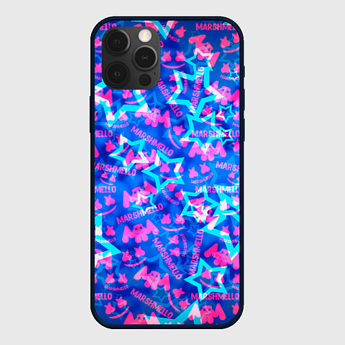 Чехол iPhone 12 Pro Max Marshmello comstock star / 3D-Черный – фото 1