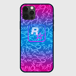 Чехол iPhone 12 Pro Max Rock star neon