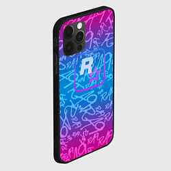 Чехол для iPhone 12 Pro Max Rock star neon, цвет: 3D-черный — фото 2