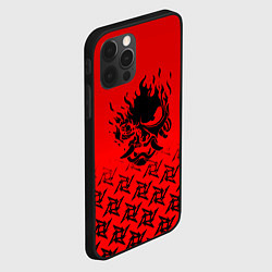 Чехол для iPhone 12 Pro Max Cyberpunk steel samurai, цвет: 3D-черный — фото 2