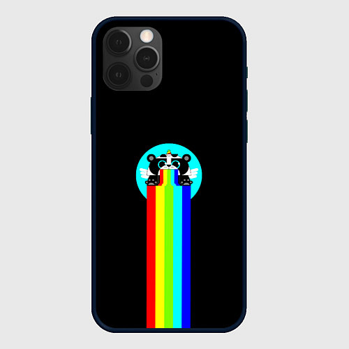 Чехол iPhone 12 Pro Max Блюющий крылатый пандарог / 3D-Черный – фото 1