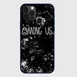 Чехол для iPhone 12 Pro Max Among Us black ice, цвет: 3D-черный