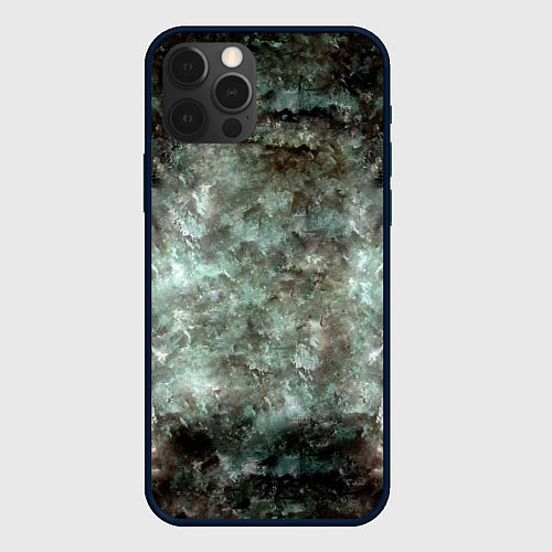 Чехол iPhone 12 Pro Max Лесной принт / 3D-Черный – фото 1