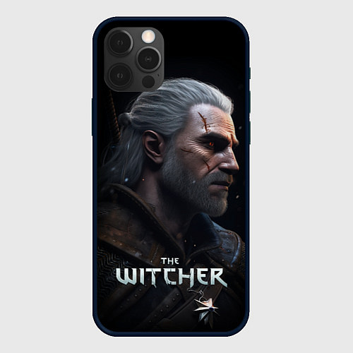 Чехол iPhone 12 Pro Max The Witcher poster / 3D-Черный – фото 1