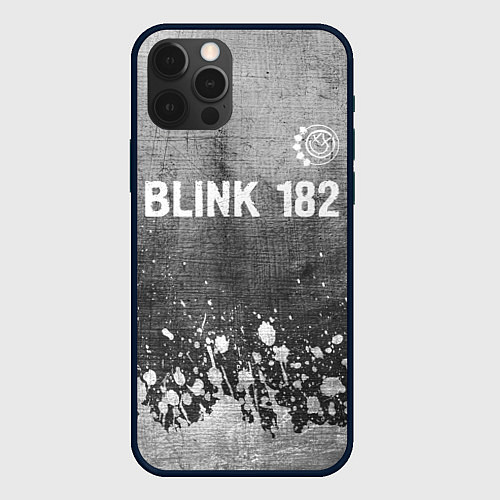 Чехол iPhone 12 Pro Max Blink 182 - grey gradient посередине / 3D-Черный – фото 1