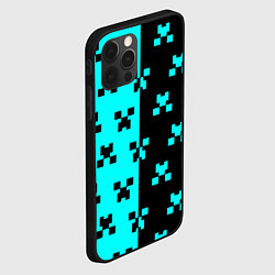 Чехол для iPhone 12 Pro Max Minecraft pattern game, цвет: 3D-черный — фото 2