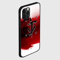 Чехол для iPhone 12 Pro Max Doom eternal logo краски, цвет: 3D-черный — фото 2