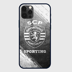 Чехол iPhone 12 Pro Max Sporting - grey gradient