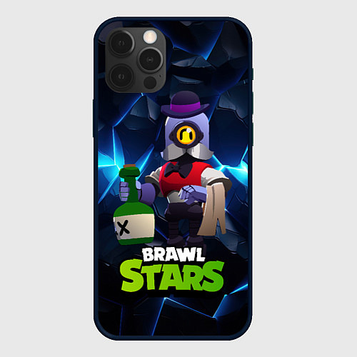 Чехол iPhone 12 Pro Max Brawl stars Барли / 3D-Черный – фото 1