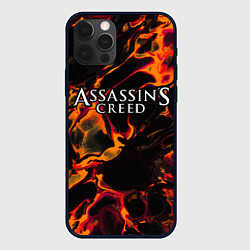 Чехол iPhone 12 Pro Max Assassins Creed red lava