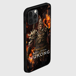 Чехол для iPhone 12 Pro Max Строгий король обезьян Black Myth Wukong, цвет: 3D-черный — фото 2
