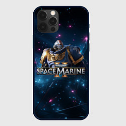 Чехол iPhone 12 Pro Max Warhammer 40000 space marine 2 ультрамарин в броне