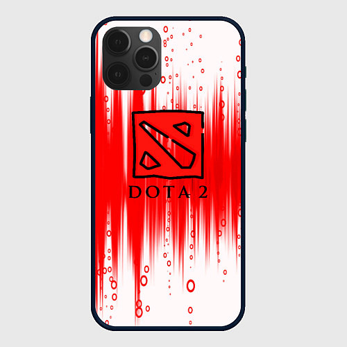 Чехол iPhone 12 Pro Max Dota abstraction / 3D-Черный – фото 1