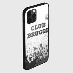 Чехол для iPhone 12 Pro Max Club Brugge - white gradient посередине, цвет: 3D-черный — фото 2