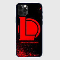 Чехол для iPhone 12 Pro Max League of Legends - red gradient, цвет: 3D-черный