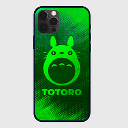 Чехол iPhone 12 Pro Max Totoro - green gradient