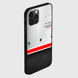 Чехол для iPhone 12 Pro Max Audi metal sport, цвет: 3D-черный — фото 2