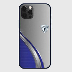 Чехол iPhone 12 Pro Max Tesla abstraction auto