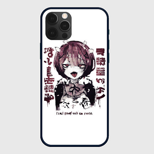 Чехол iPhone 12 Pro Max Ram Ahegao / 3D-Черный – фото 1