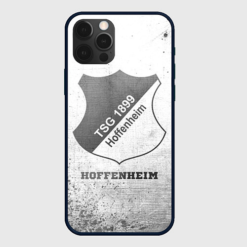 Чехол iPhone 12 Pro Max Hoffenheim - white gradient / 3D-Черный – фото 1
