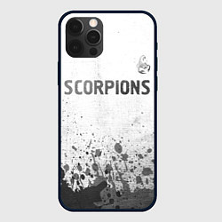 Чехол iPhone 12 Pro Max Scorpions - white gradient посередине