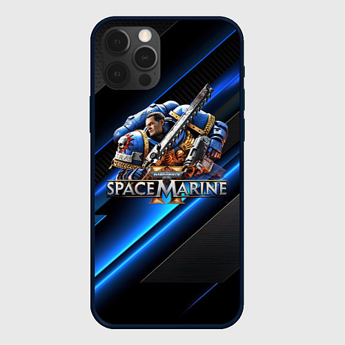 Чехол iPhone 12 Pro Max Captain Titus Warhammer 40000 space marine 2 / 3D-Черный – фото 1