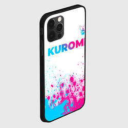 Чехол для iPhone 12 Pro Max Kuromi neon gradient style посередине, цвет: 3D-черный — фото 2