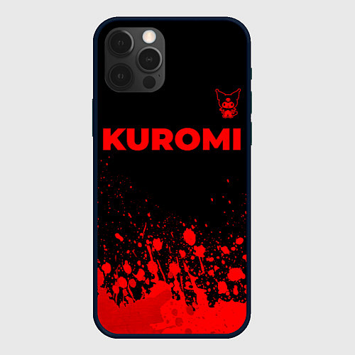 Чехол iPhone 12 Pro Max Kuromi - red gradient посередине / 3D-Черный – фото 1