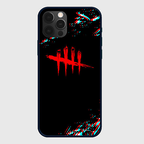 Чехол iPhone 12 Pro Max Dead by daylight глитч / 3D-Черный – фото 1