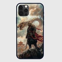 Чехол iPhone 12 Pro Max Wukong и дракон