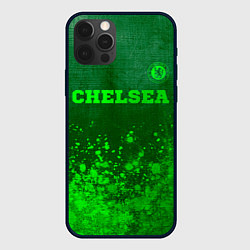 Чехол iPhone 12 Pro Max Chelsea - green gradient посередине