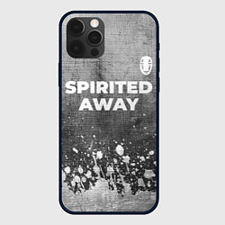 Чехол iPhone 12 Pro Max Spirited Away - grey gradient посередине