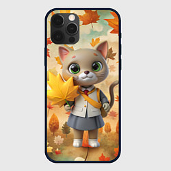 Чехол iPhone 12 Pro Max Кошечка школьница