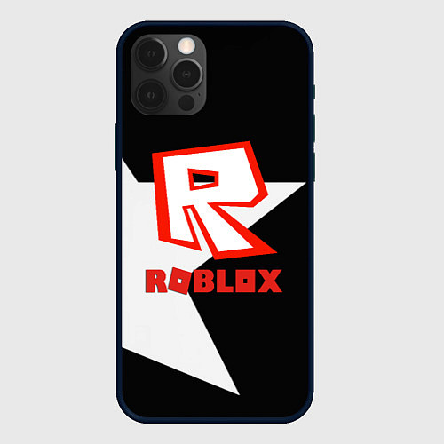 Чехол iPhone 12 Pro Max Roblox star / 3D-Черный – фото 1