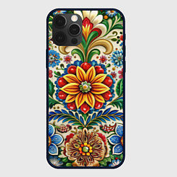 Чехол iPhone 12 Pro Max Русские классические узоры и орнамент