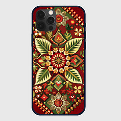 Чехол iPhone 12 Pro Max Русские классические узоры и орнамент