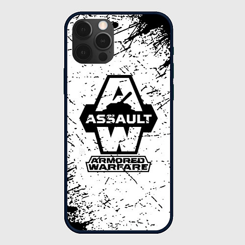 Чехол iPhone 12 Pro Max Armored assault / 3D-Черный – фото 1