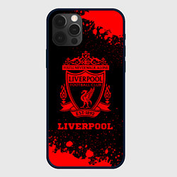 Чехол iPhone 12 Pro Max Liverpool - red gradient