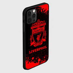 Чехол для iPhone 12 Pro Max Liverpool - red gradient, цвет: 3D-черный — фото 2