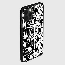 Чехол для iPhone 12 Pro Max Doom logo мем, цвет: 3D-черный — фото 2