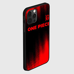 Чехол для iPhone 12 Pro Max One Piece - red gradient посередине, цвет: 3D-черный — фото 2