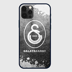 Чехол для iPhone 12 Pro Max Galatasaray - grey gradient, цвет: 3D-черный