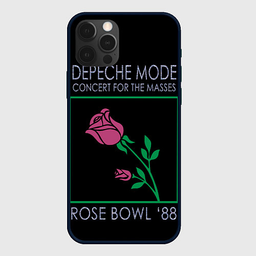 Чехол iPhone 12 Pro Max Depeche Mode - Rose Bowl / 3D-Черный – фото 1